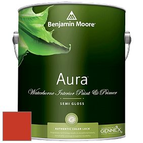 Benjamin Moore Aura 528 Waterborne Interior Semi-gloss Finish краска цвет RAL 2002 