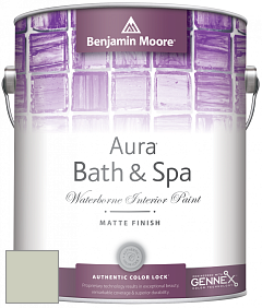 Benjamin Moore Aura 532 Bath & Spa Waterborne Interior Paint Matte Finish краска цвет 471 Tea Light