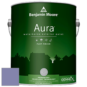 Benjamin Moore Aura 629 Waterborne Exterior Flat Finish краска цвет 1406 Purple Heart