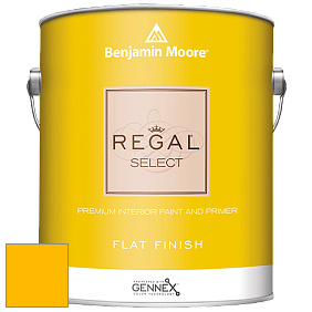 Benjamin Moore 547 Regal Select Waterborne Interior Flat Finish краска цвет 2021-20 Lemon