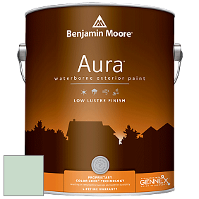 Benjamin Moore Aura 634 Waterborne Exterior Low Lustre Finish краска цвет 638 Pure Essence