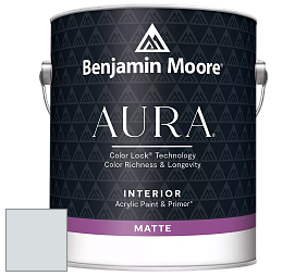 Benjamin Moore Aura 522 Interior Paint - Matte краска цвет 875 Blue Veil