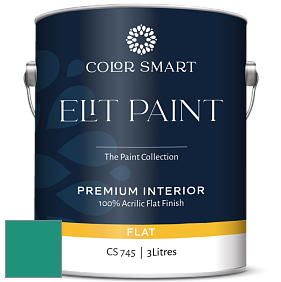 COLOR SMART CS 745 ELIT PAINT глубокоматовая моющаяся краска цвет NCS S 3050-B80G 