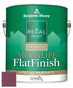 Benjamin Moore W105 Regal Select Exterior Paint-MoorLife Flat Finish краска цвет 2083-20 Cranberry Cocktail