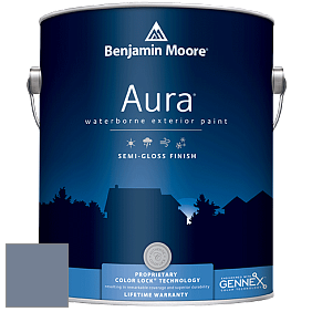 Benjamin Moore Aura 632 Waterborne Exterior Semi-Gloss Finish краска цвет 1434 In the Twilight