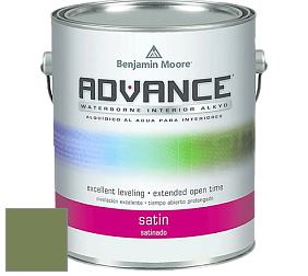 Benjamin Moore 792 Advance Interior Paint-Satin эмаль цвет 546 Courtyard Green