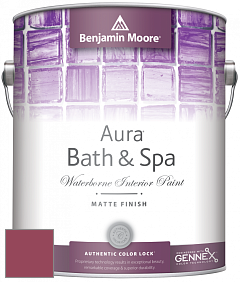 Benjamin Moore Aura 532 Bath & Spa Waterborne Interior Paint Matte Finish краска цвет 1351 Chinaberry