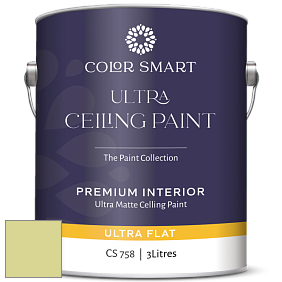 COLOR SMART CS 758 ULTRA CEILING PAINT ультраматовая краска цвет NCS S 1030-G70Y 