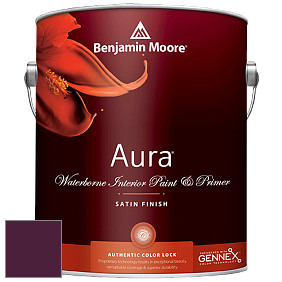 Benjamin Moore Aura 526 Waterborne Interior Satin Finish покрытие цвет RAL 4007 