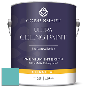 COLOR SMART CS 758 ULTRA CEILING PAINT ультраматовая краска цвет 740 Harbor Side Blue