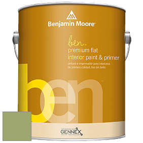 Benjamin Moore Ben W625 Premium Interior Latex Flat краска цвет 544 Kiwi