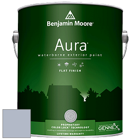 Benjamin Moore Aura 629 Waterborne Exterior Flat Finish краска цвет 1438 Lavender Blue