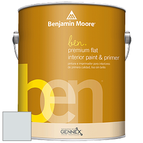 Benjamin Moore Ben W625 Premium Interior Latex Flat краска цвет 875 Blue Veil