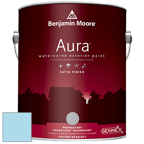 Benjamin Moore Aura 631 Waterborne Exterior Satin Finish краска цвет 2060-60 Turquoise Haze