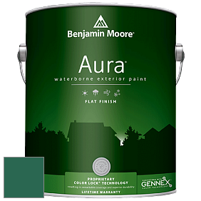Benjamin Moore Aura 629 Waterborne Exterior Flat Finish краска цвет 2045-10 Green Bay