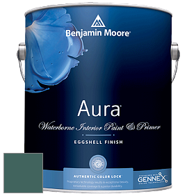 Benjamin Moore Aura 524 Waterborne Interior Eggshell Finish краска цвет 2051-20 Pine Green