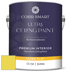 COLOR SMART CS 758 ULTRA CEILING PAINT ультраматовая краска цвет NCS S 0560-G80Y 