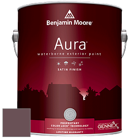 Benjamin Moore Aura 631 Waterborne Exterior Satin Finish краска цвет 1358 Dark Walnut