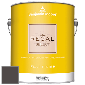 Benjamin Moore 547 Regal Select Waterborne Interior Flat Finish краска цвет 2130-10 Black Bean Soup