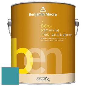Benjamin Moore Ben W625 Premium Interior Latex Flat краска цвет 754 Wilmington Spruce