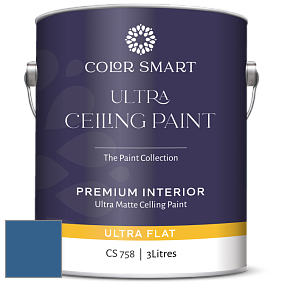 COLOR SMART CS 758 ULTRA CEILING PAINT ультраматовая краска цвет 798 Blue Suede Shoes