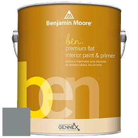 Benjamin Moore Ben W625 Premium Interior Latex Flat краска цвет 1594 Shaker Gray