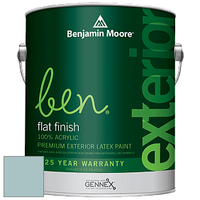 Benjamin Moore Ben 541 Waterborne Exterior Flat Finish краска цвет 717 Paradiso