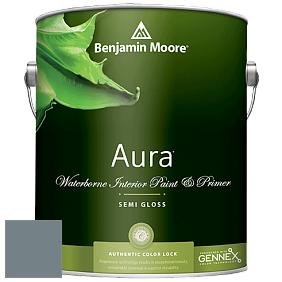 Benjamin Moore Aura 528 Waterborne Interior Semi-gloss Finish краска цвет AF-555 
