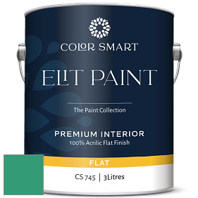 COLOR SMART CS 745 ELIT PAINT глубокоматовая моющаяся краска цвет 2043-30 Kelp Forest Green