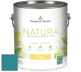 Benjamin Moore 512 Natura Interior Flat Finish матовая краска цвет 755 Salzburg Blue