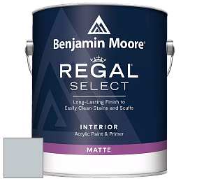 Benjamin Moore 548 IRegal Select Interior Paint - Matte краска цвет 1626 Gentle Gray