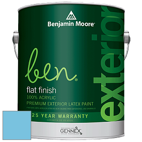 Benjamin Moore Ben 541 Waterborne Exterior Flat Finish краска цвет 788 Aquarius
