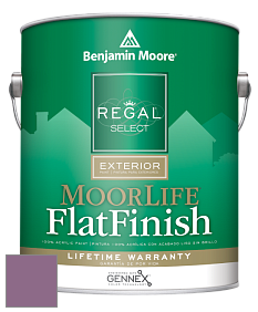 Benjamin Moore W105 Regal Select Exterior Paint-MoorLife Flat Finish краска цвет 1371 Plum Perfect