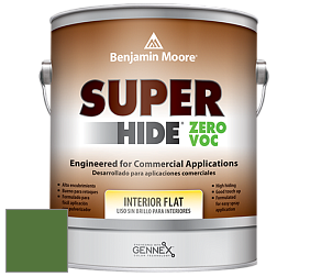 Benjamin Moore 355 Super Hide Zero Voc Interior Flat краска цвет RAL 6025 