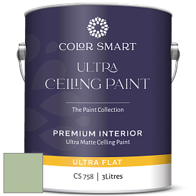 COLOR SMART CS 758 ULTRA CEILING PAINT ультраматовая краска цвет NCS S 2020-G30Y 
