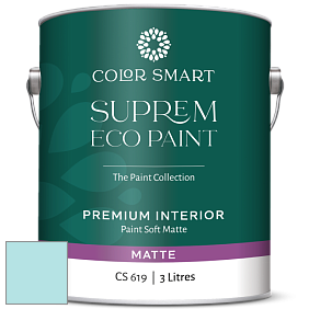 COLOR SMART CS 619 SUPREM ECO PAINT матовая краска цвет 2056-60 Blue Seafoam