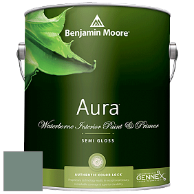 Benjamin Moore Aura 528 Waterborne Interior Semi-gloss Finish краска цвет 706 Cedar Mountains