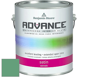 Benjamin Moore 792 Advance Interior Paint-Satin эмаль цвет 587 Scotch Plains Green