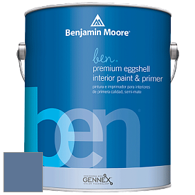 Benjamin Moore Ben W626 Premium Interior Latex Eggshell краска цвет 825 Blue Nova