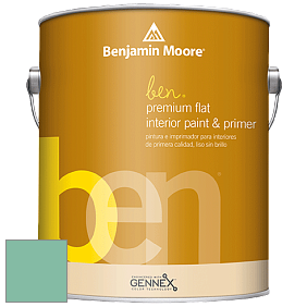 Benjamin Moore Ben W625 Premium Interior Latex Flat краска цвет NCS S 2030-B90G 