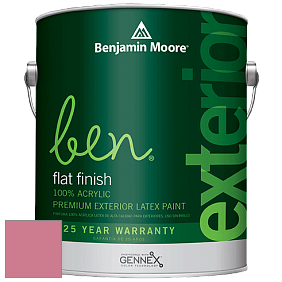 Benjamin Moore Ben 541 Waterborne Exterior Flat Finish краска цвет 1341 Secret Rendezvous