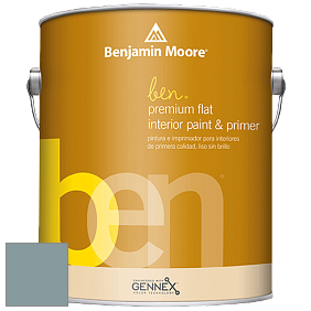 Benjamin Moore Ben W625 Premium Interior Latex Flat краска цвет 1635 Water's Edge