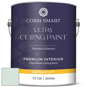 COLOR SMART CS 758 ULTRA CEILING PAINT ультраматовая краска цвет 843 Taffeta Green
