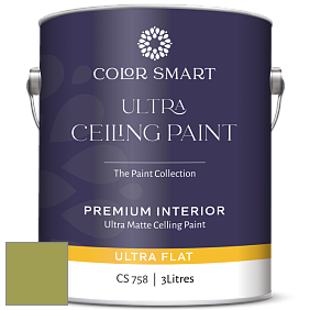 COLOR SMART CS 758 ULTRA CEILING PAINT ультраматовая краска цвет 406 Huntington Green