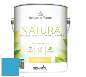 Benjamin Moore 514 Natura Interior Semi-Gloss Finish краска цвет 790 Bayberry Blue