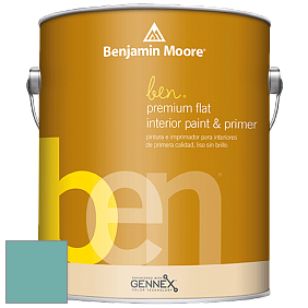 Benjamin Moore Ben W625 Premium Interior Latex Flat краска цвет 2049-40 Peacock Blue