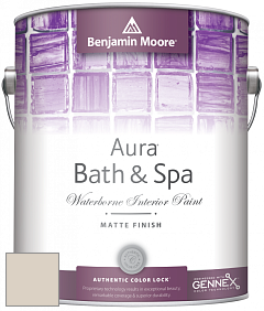 Benjamin Moore Aura 532 Bath & Spa Waterborne Interior Paint Matte Finish краска цвет 972 Alaskan Skies