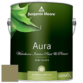 Benjamin Moore Aura 528 Waterborne Interior Semi-gloss Finish краска цвет 504 Nature's Reflection