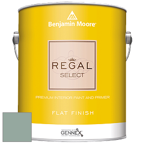 Benjamin Moore 547 Regal Select Waterborne Interior Flat Finish краска цвет 704 Del Mar Blue