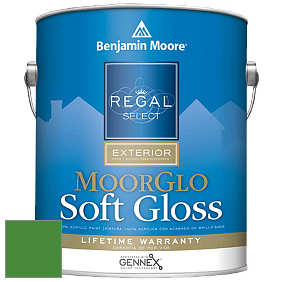 Benjamin Moore W096 Regal Select Exterior Paint-Moor GloSoft Gloss Finish краска цвет 2033-10 Yellow Green